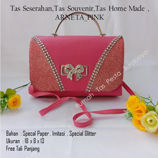 Tas Elegant,Tas Lucu,Tas Murah,ARNETA_Pink