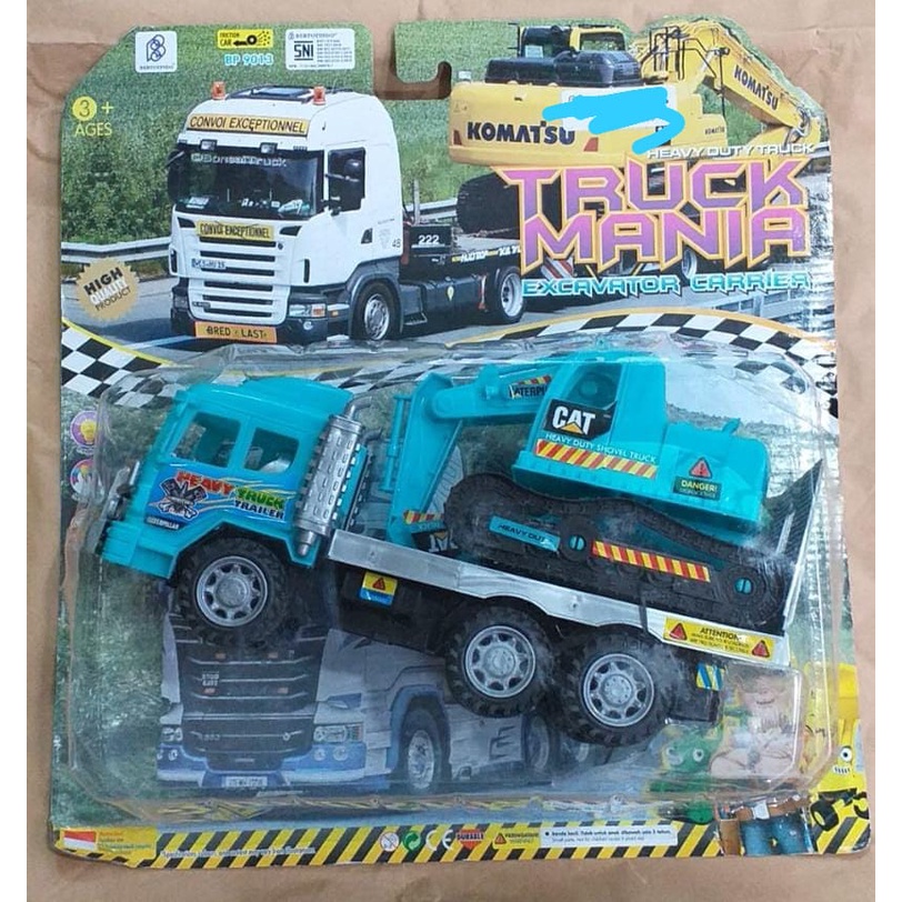 MAINAN BAYI MAINAN ANAK LAKI LAKI TRUCK MANIA EXCAVATOR KOMATSU BP9013 MAINAN MOBIL MOBILAN
