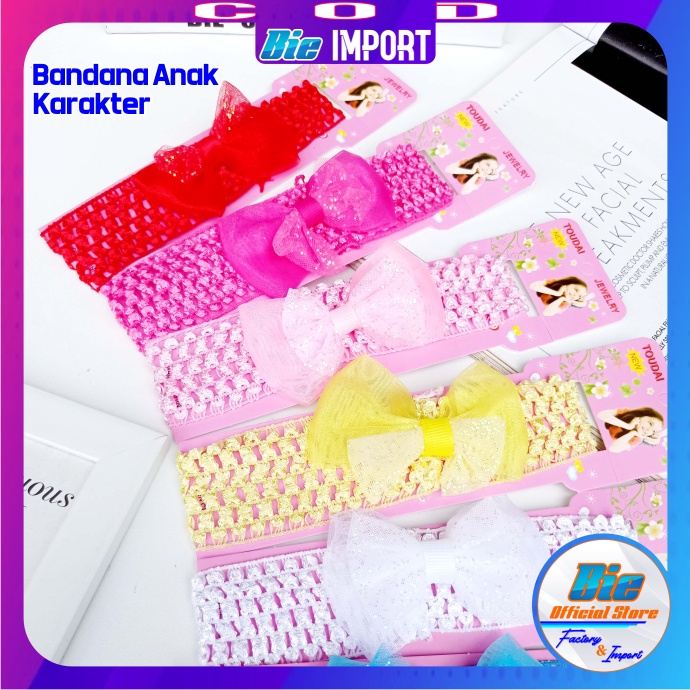 Bandana Anak Rajut Pita  Impor Best Seller