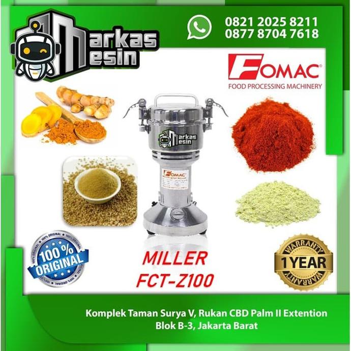 Mesin Penepung Penggiling Tepung Miller Fct-Z100 Fomac