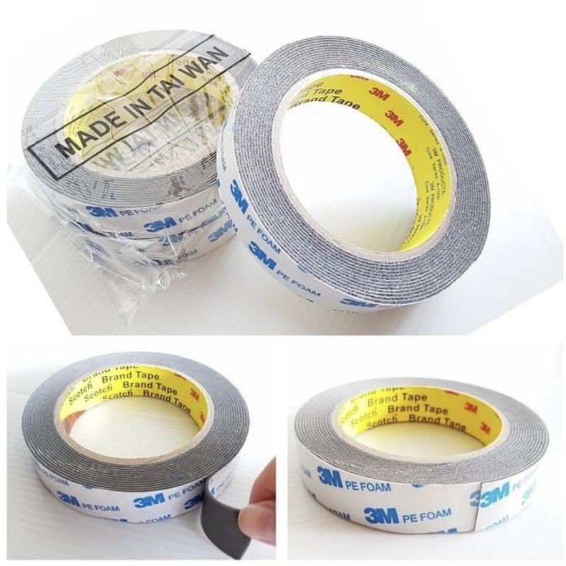 

ISOLASI BOLAK BALIK 3M ABU / FOAM TAPE 3M / DOUBLE TAPE 3M