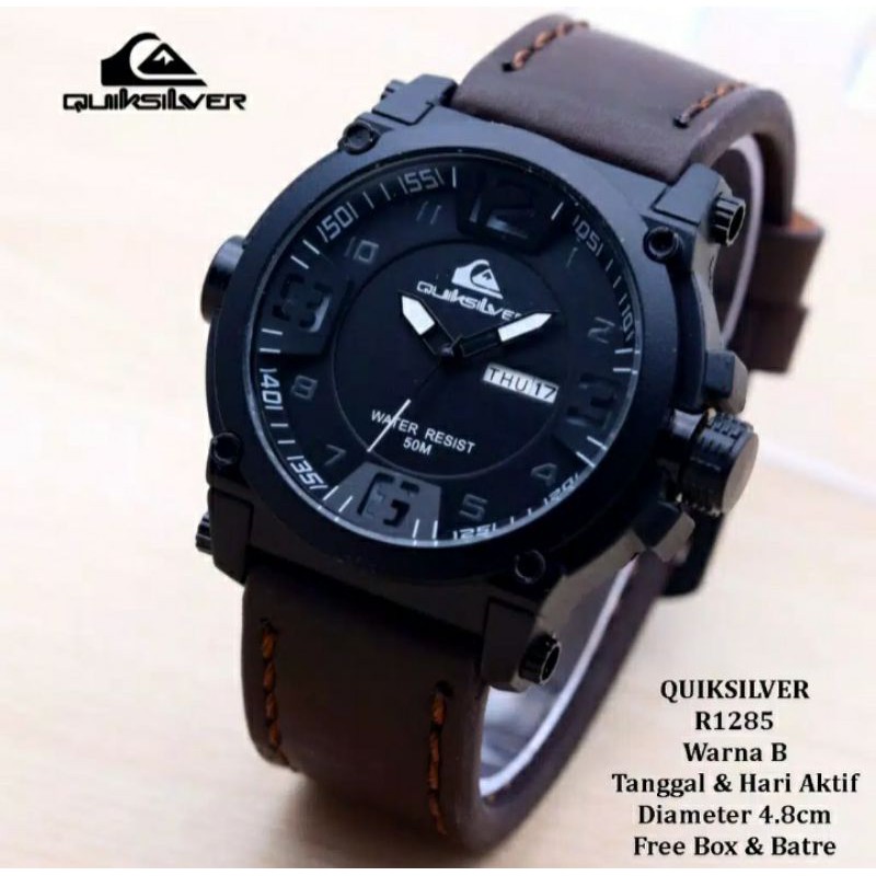 Jam Tangan Pria Quicksilver Surf kulit Quiksilver