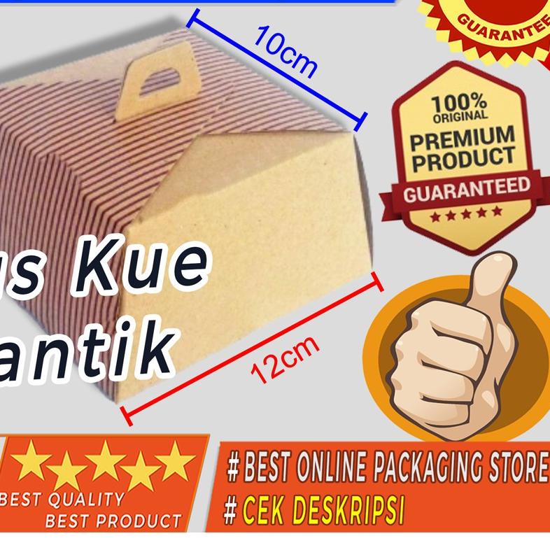 

○ DUS KUE CANTIK / GIFT BOX KECIL / KEMASAN KUE 12X12X6.2CM 40411 isi 50bh ➻