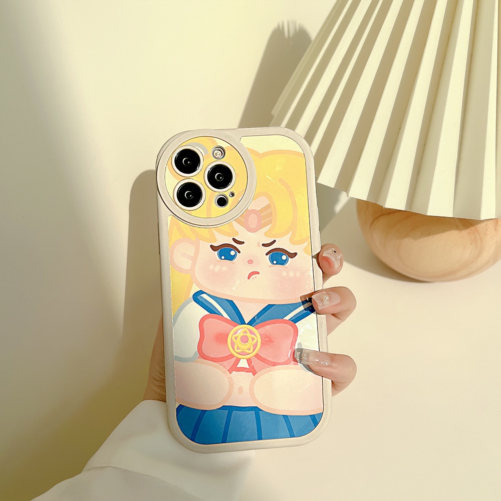 Soft Case TPU Transparan Shockproof Motif Sailor Moon Untuk iPhone 13 13pro 13prm 11 7Plus 8Plus Xr XS 13 12pro Max