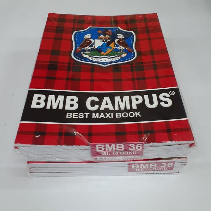 

BUKU TULIS BMB UKURAN BOXY 36 LEMBAR ISI 10 BUKU