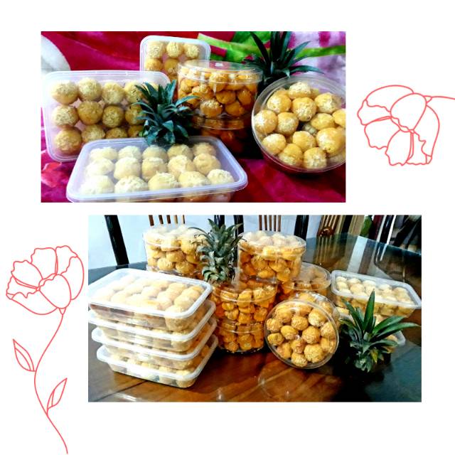 

Kue Nastar Coklat, Keju, Nanas, Kismis