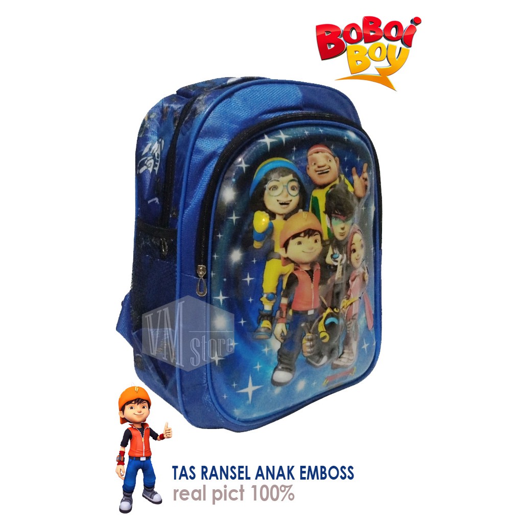 TAS RANSEL ANAK BOBOIBOY LED EMBOSS TAS RANSEL SEKOLAH ANAK TAS ANAK PAUD TK SD