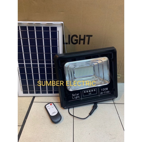 Lampu Sorot Solar Panel Tenaga Surya Matahari 100W 100Watt