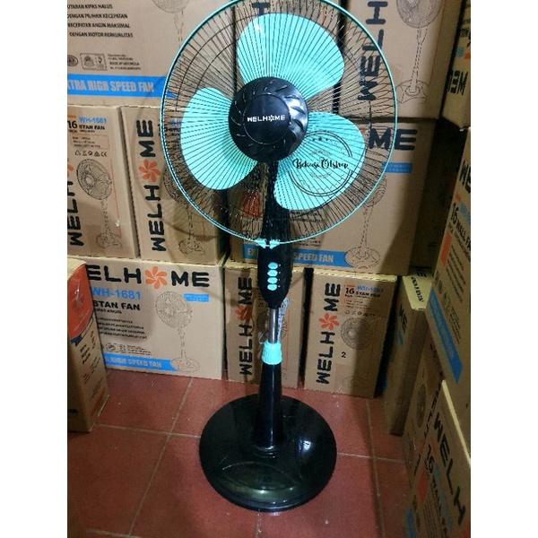 KIPAS ANGIN BERDIRI 16 INCH / STANDFAN 16 INCH WELLHOME 1681