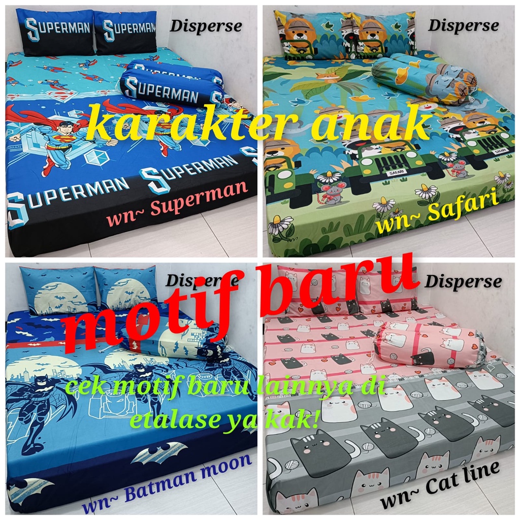 MOTIF BARU KARAKTER ANAK Waty grosir Sprei homemade sarban sargul serasii