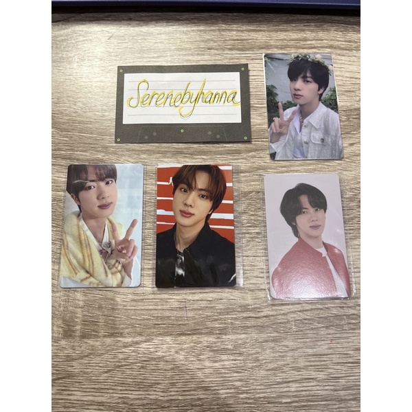 OFFICIAL JIN POB BUTTER FC JPN BE ESSENTIAL WEVERSE LUCKY DRAW BUTTER POWERSTATION MOTS ONE PHOTOCAR