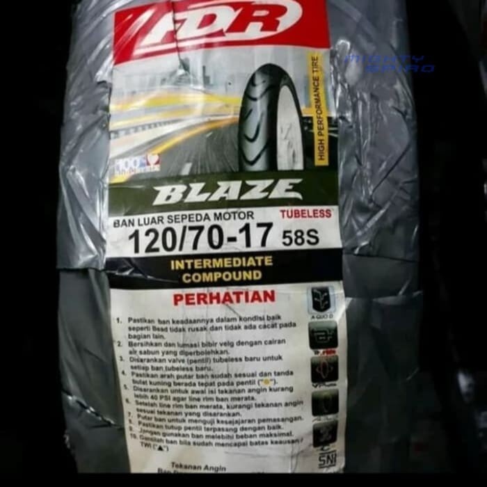 Ban FDR 120/70-17 BLAZE INTERMEDIATE COMPOUND TUBELESS