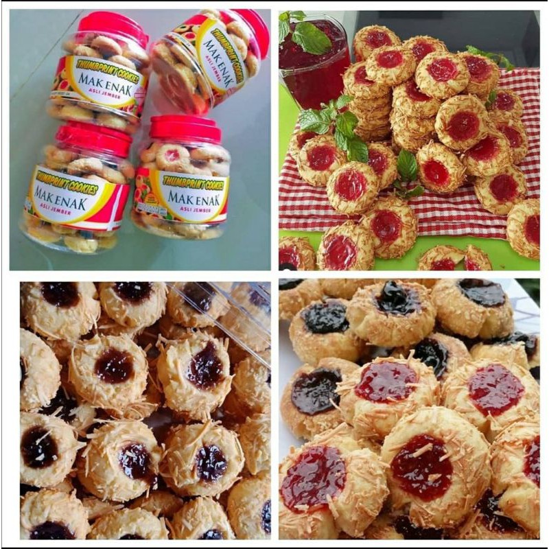 

TERMURAH KUE KERING THUMBPRINT MAK ENAK KUE CHOCO STICK