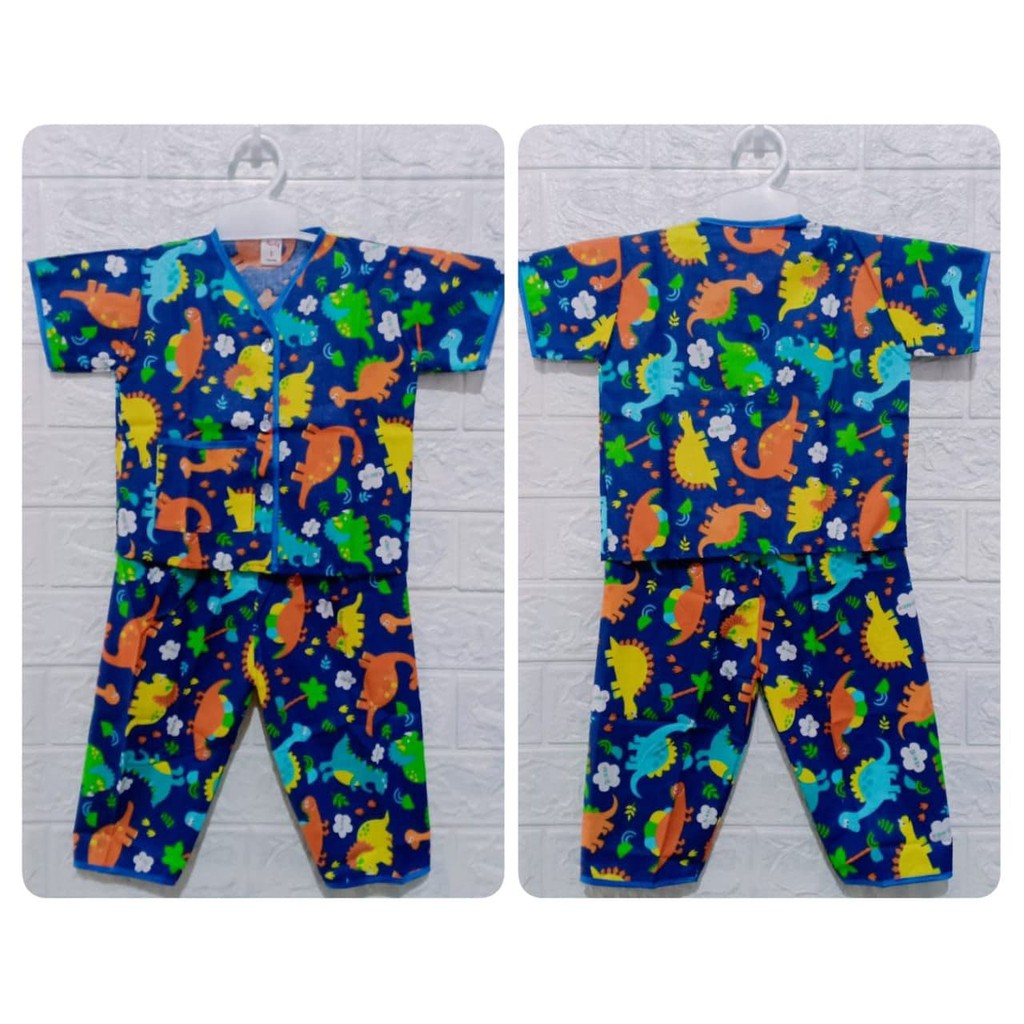 ( PROMO CUCI GUDANG ) COD STELAN PIAMA ANAK MOTIF KARAKTER BAHAN KATUN USIA 6-12 BULAN-2
