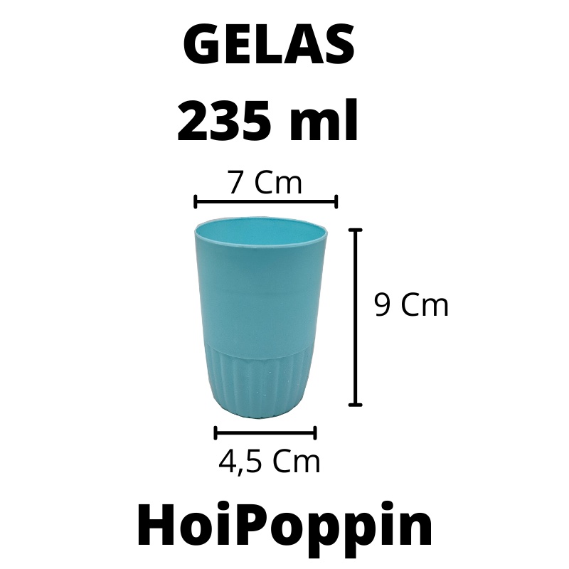 HPP - GELAS 250 ML - GELAS BIRU - GELAS PLASTIK - GELAS WARNA - GELAS TEH - GELAS PROYEK - GELAS KECIL - GELAS PLASTIK MURAH