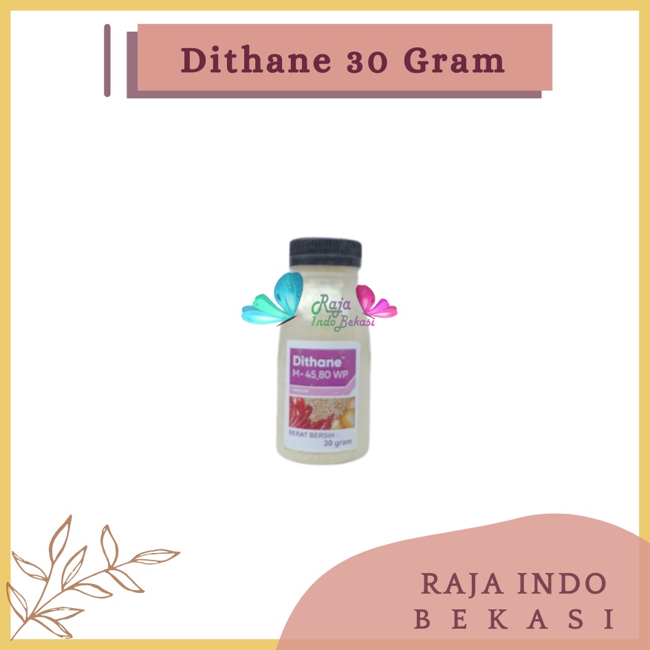 Rajaindobekasi Dithane M 45 80wp Botol 30 Gram Wp Fungsida Tanaman Kemasan Botol 30 Gram Warna Kuning  Pupuk Dithane M-45 80wp 200gr Fungisida Pengendali Hama Jamur Pada Daun Dithane M 45 80wp 1 Kg