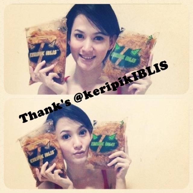 

PAKET 4 BUNGKUS LEVEL 3 KERIPIK IBLIS (230Gr) RASA SAMA DENGAN KERIPIK RAWIT GALAK