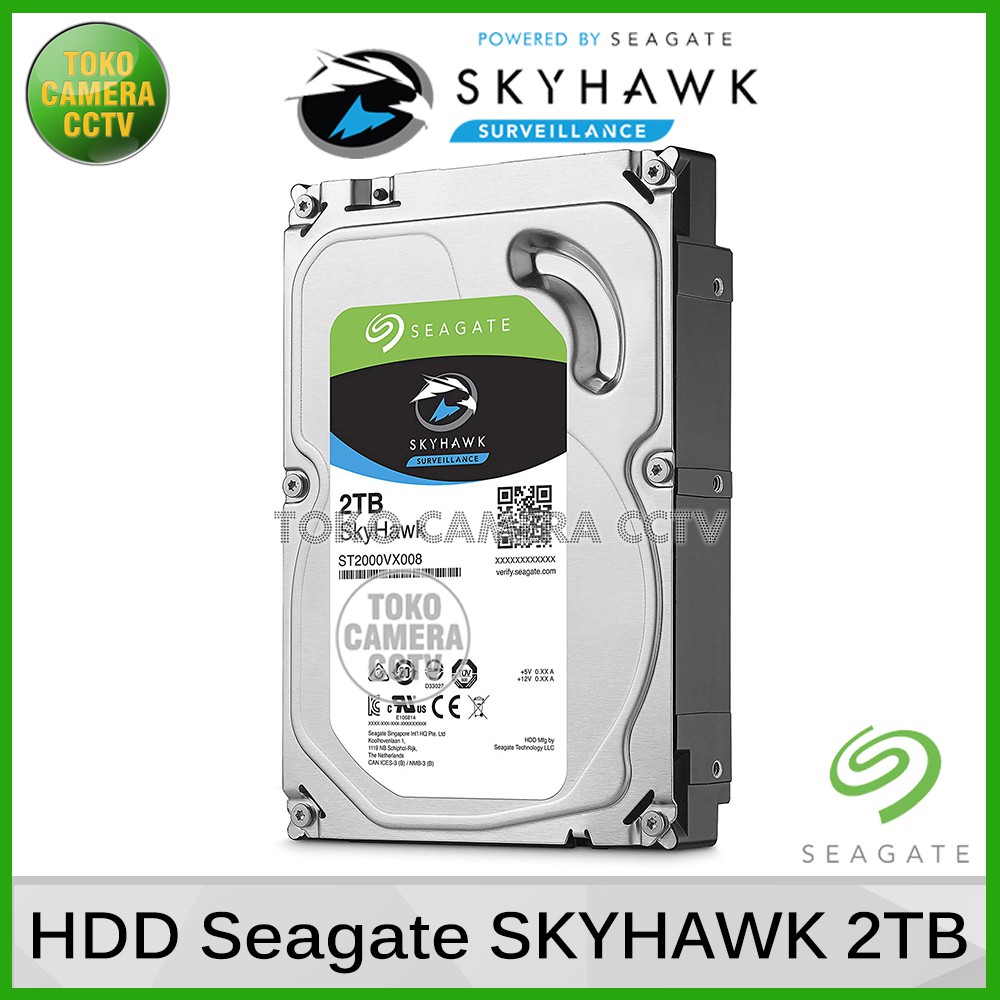 Hard Disk Seagate Skyhawk 2TB Khusus CCTV / Harddisk Seagate Skyhawk 2 Terra