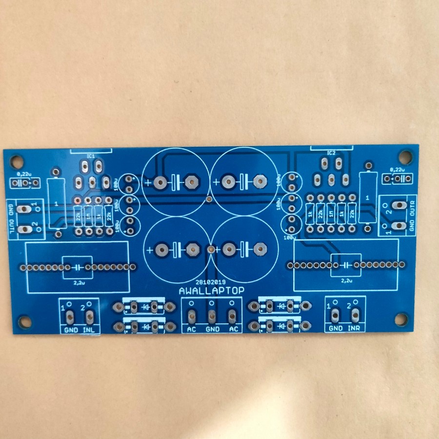 pcb LM1875 dg PSU LM 1875 gainclone stereo PCB amplifier bagus
