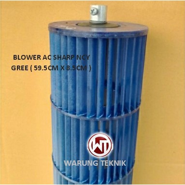 BALING FAN BLOWER AC SHARP CINA NCY GREE 59.5 X 8.5CM ORIGINAL