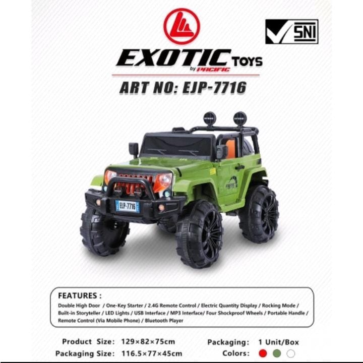 mobil aki anak jeep eagle exotic offroad / jeep wrangler EJP7716