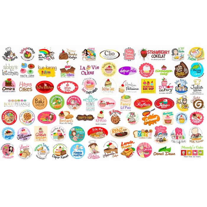 

Stiker Label Toples Kue