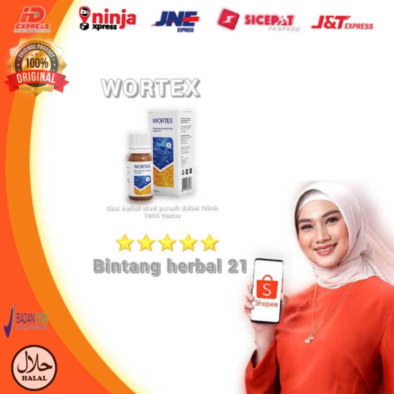 WORTEX asli obat parasit herbal asli