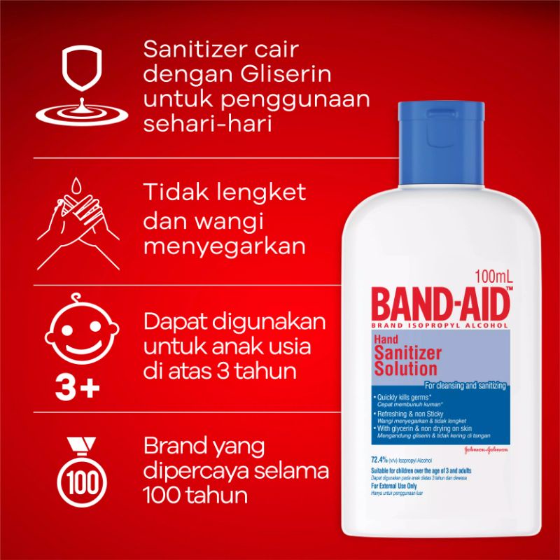 Band Aid Hand Sanitizer Solution 250ml 250 ml Band-Aid