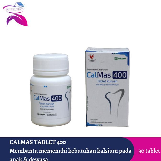 Calmas 400 Tablet Kalsium Untuk Anak &amp; Dewasa / Multivitamin Anak