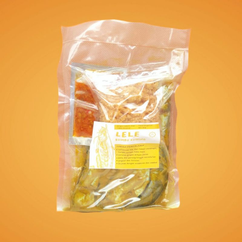 Lele Bumbu Siap Goreng Gratis Kremesan dan Sambal