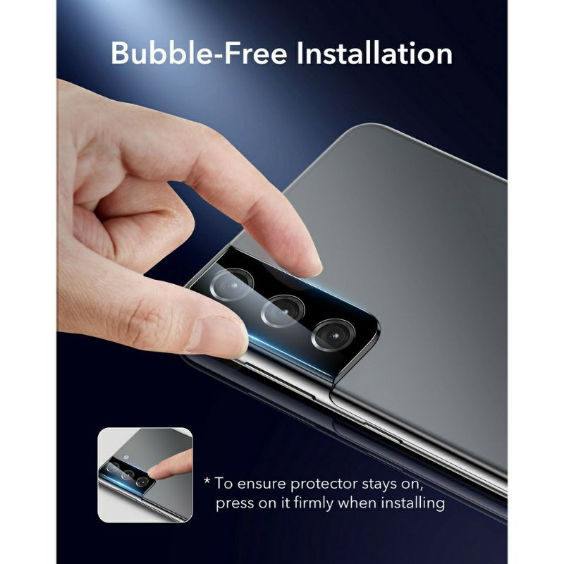 Anti Gores Camera Full Frame Black 3D Samsung S21 S21+ S21 Ultra Screen Guard Kamera Belakang