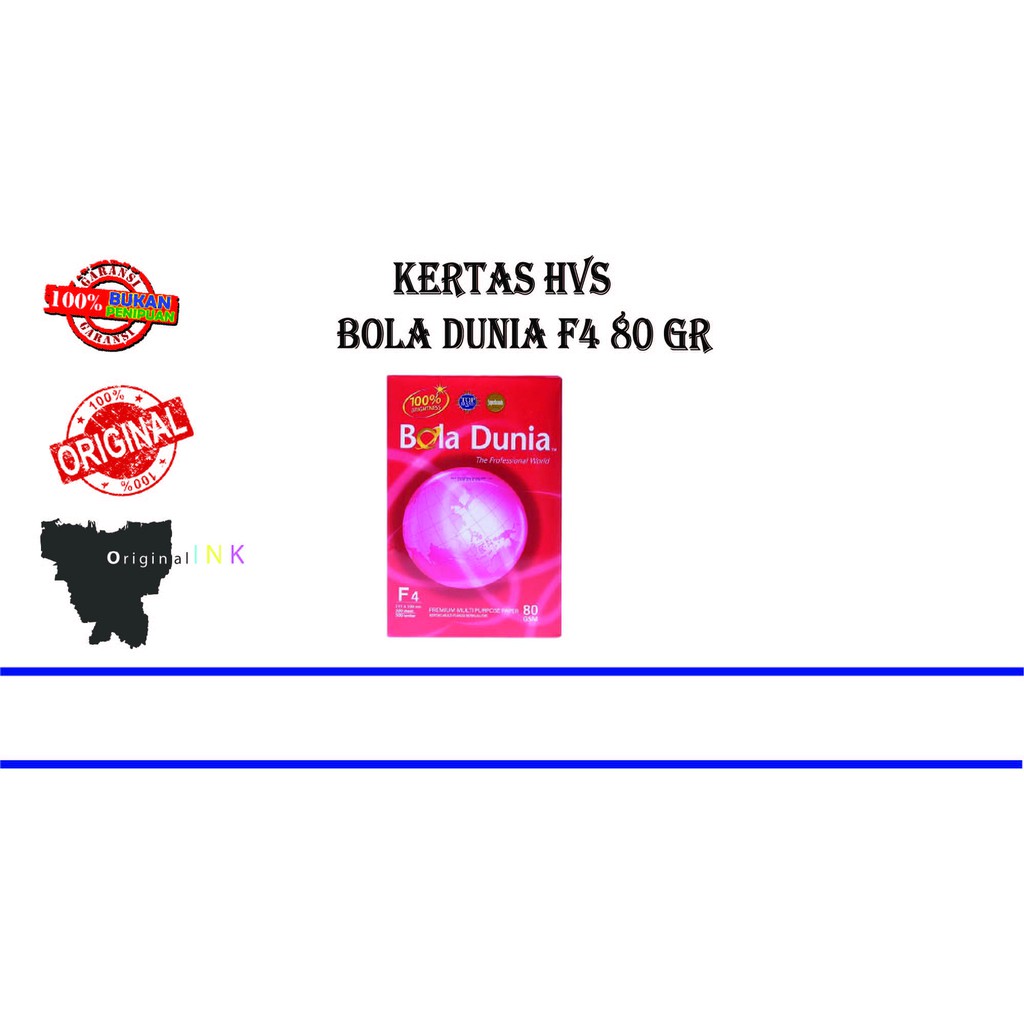 

Bola Dunia Kertas HVS F4 80 READY STOCK YAA !!