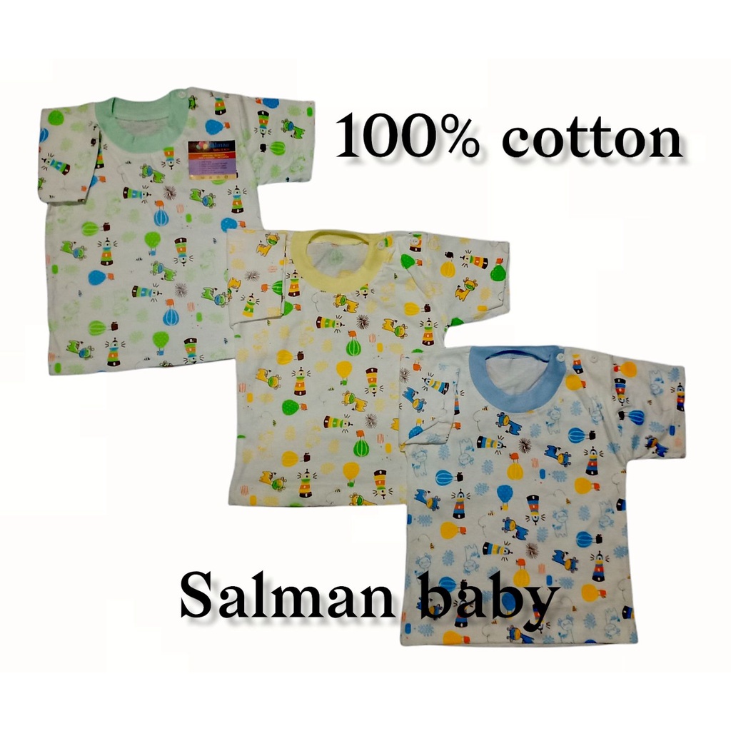 Baju Kaos Oblong Bayi / Oblong Bayi / Atasan Bayi 6-12 Bulan