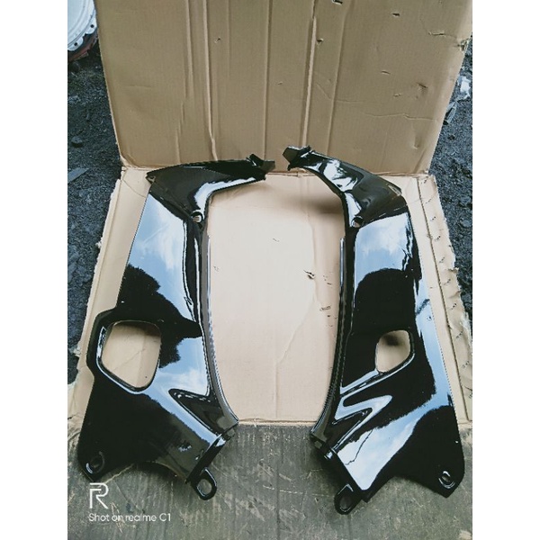 cover sayap dalam Honda Supra x lama/kap dek dalam Supra fit old lama hitam