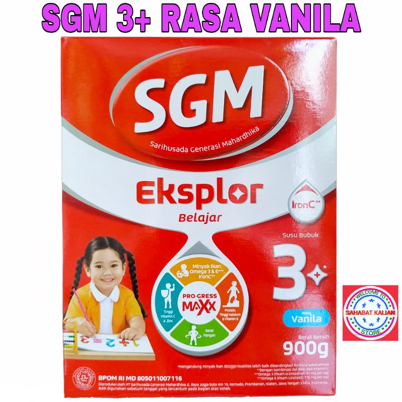 SGM EKSPLOR BELAJAR 3+ 900GRAM PER 1 BOX