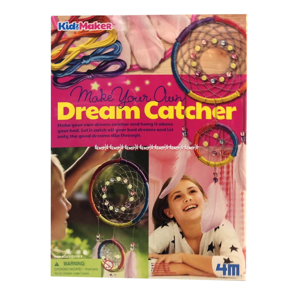 4M Kid Maker Make Your Own Dream Catcher Kreasi Membuat Hiasan