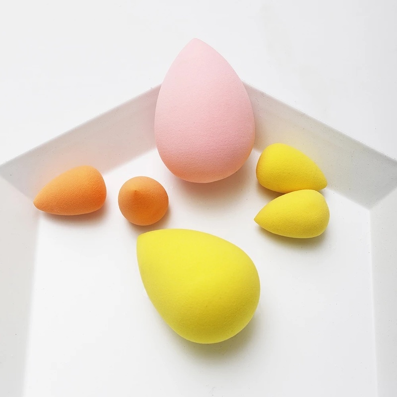 [3 Pcs Set Mix Color Makeup Sponge Blender] [Latex-Free Foundation Blending Sponge] [Cosmetic Puff For Applying Powder,Cream,Liquid]