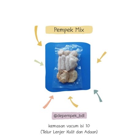 

Pempek Mix kemasan vacum isi 10