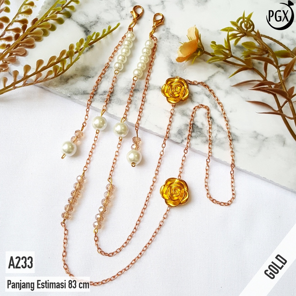 PGX Strap Masker - Kalung Masker - Tali Masker Mutiara Premium Aksesoris Fashion A233