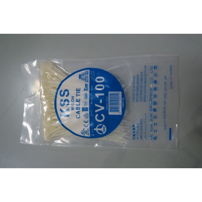 

ORGANIZER-DOCUMENT- KABEL TIES KSS CV 100 ISI 100PCS (HITAM/ PUTIH) - PUTIH -DOCUMENT-ORGANIZER.