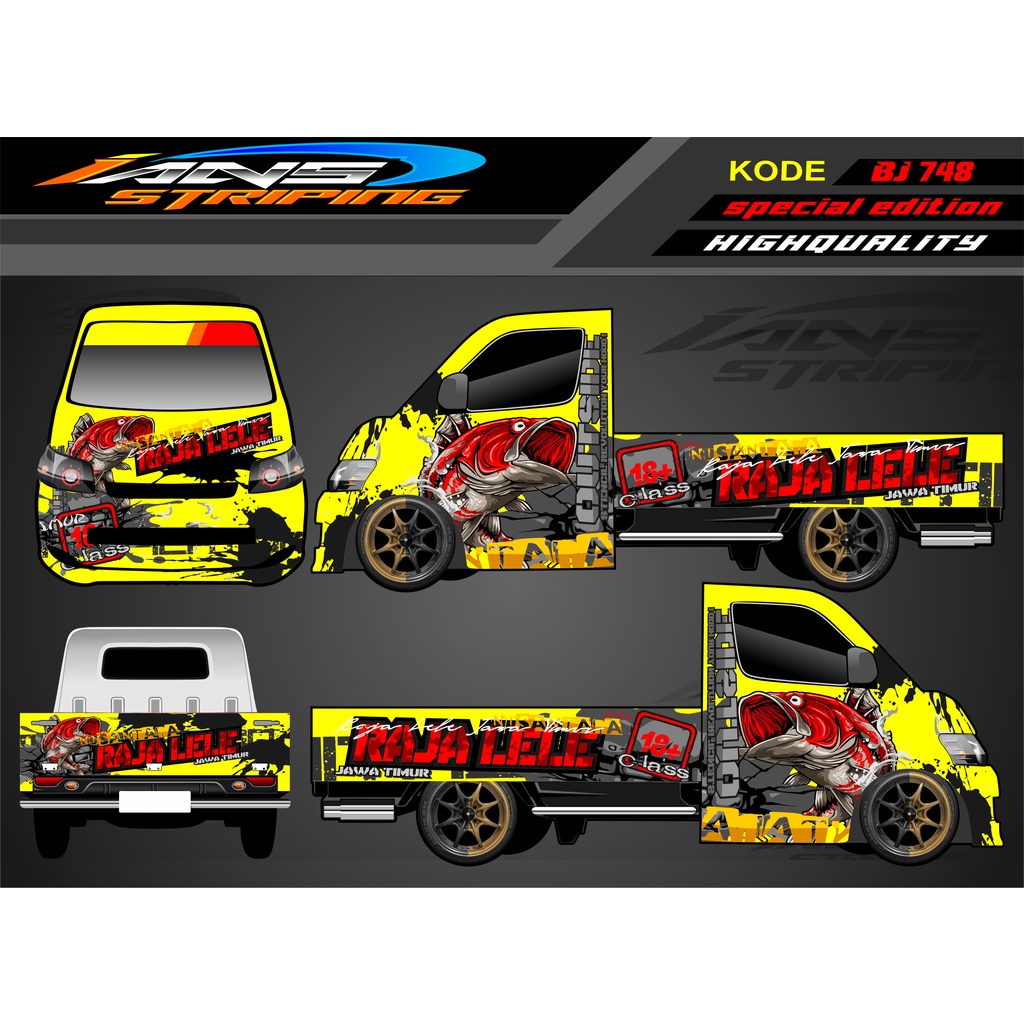 STICKER MOBIL PICK UP GRANMAX , CARRY , L300 / DECAL PICK UP / DECAL GRANMAX / DECAL STICKER MOBIL