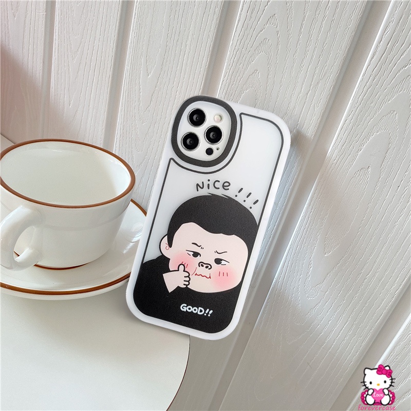 Soft Case Transparan Motif Anak Laki-Laki Dan Perempuan Untuk IPhone 7 8 Plus 13 12 11 Pro Max XS Max X XR 6s 6 Plus SE 2020