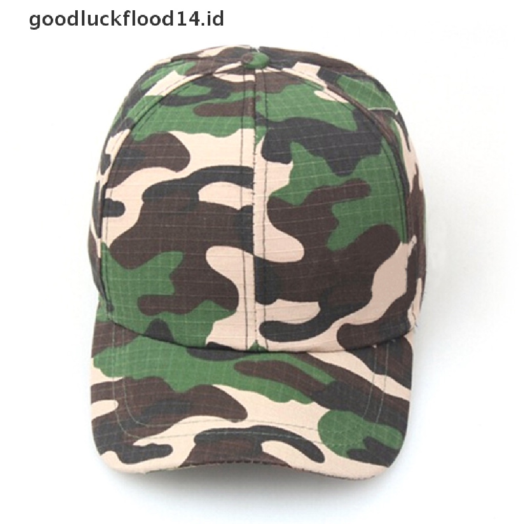 [OOID] Men Women Baseball Cap Military Army Camo Hat Trucker Camouflage Snapback ID