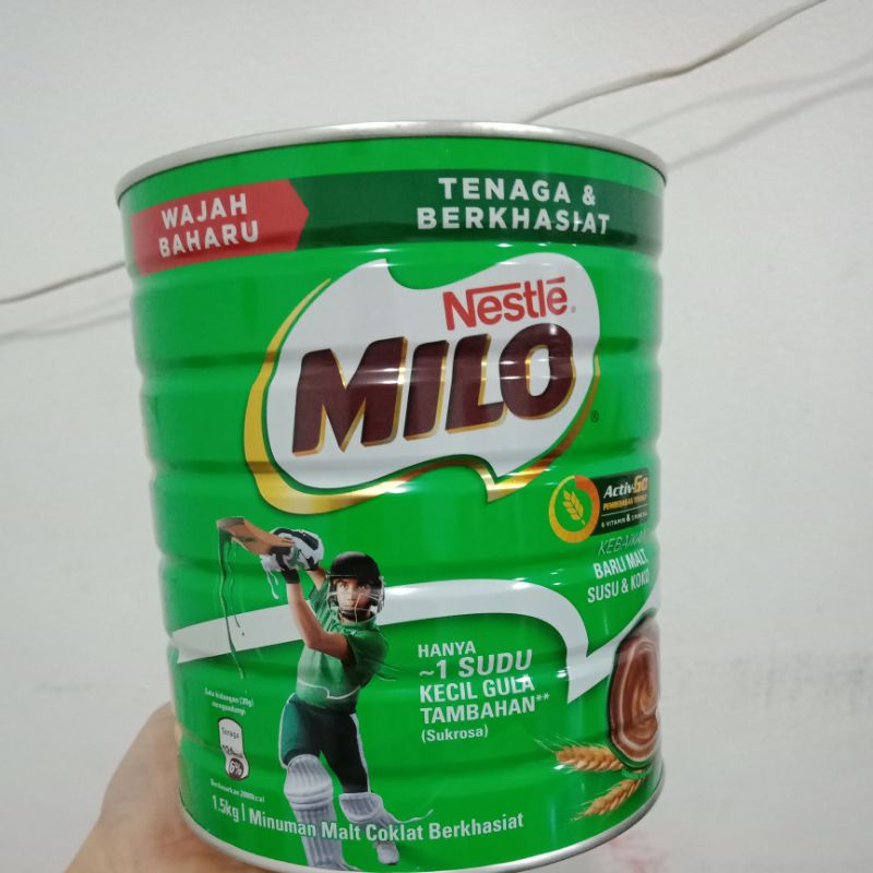 Milo kaleng 1,5kg Malaysia
