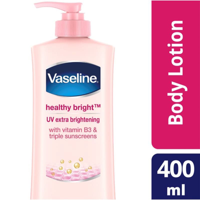 VASELINE Hand Body Lotion healthy Bright UV Extra Brightening 400 ml / Intensive Care Aloe Soothe 400 ml / Hand Body Vaseline