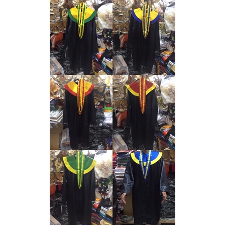 Toga wisuda Mahasiswa Wisuda dewasa satu set