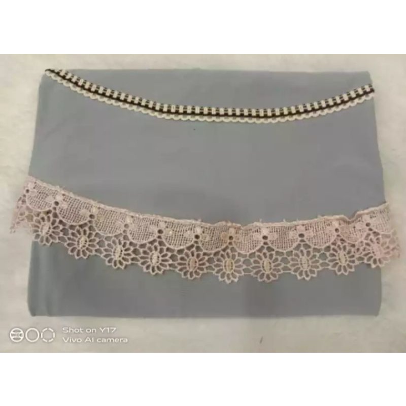 Hijab / Jilbab / Kerudung / Bergo / Khimar Instan Jersey Serut Renda List / Renda Serut Renda List Model Bergo Terbaru Termurah,Terjangkau dan Terlaris 2021/ Kerudung Wanita/ Muslimah Hijab-2