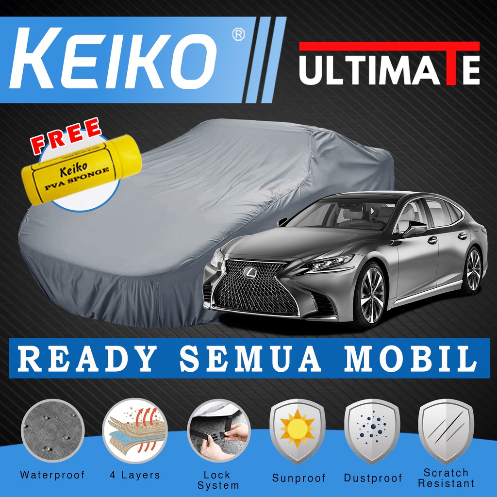 Cover Sarung Penutup 4 Layer Lapis Tutup Selimut Mantel Kerudung Pembungkus Pelindung Body Mobil Waterproof Outdoor Lexus UX ES LS LM LC Nissan Leaf Kicks Magnite Keiko Ultimate