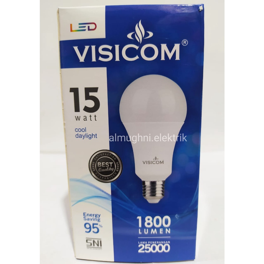 LAMPU LED BULB VISICOM 15 W/ LED VISICOM 15 WATT / LAMPU LED HEMAT ENERGI VISICOM 15 W