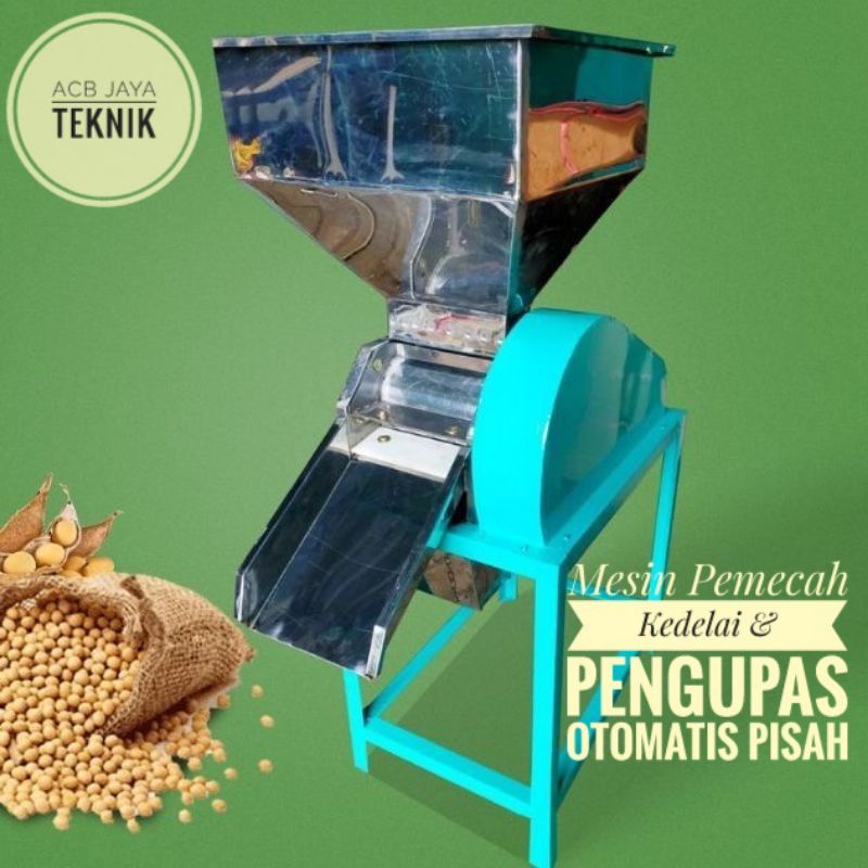 Jual Mesin Pemecah Kedelai Dan Pengupas Otomatis Terpilah Shopee